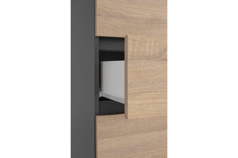 Garderob Gaddesden 38x35 cm Hög - Antracit/Vit - Förvaring - Garderober & garderobssystem