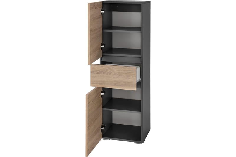 Garderob Gaddesden 38x35 cm Låg - Antracit/Vit - Förvaring - Garderober & garderobssystem