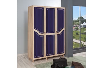 Garderob Gillberga 135 cm - Brun/Lila - Förvaring - Garderober & garderobssystem