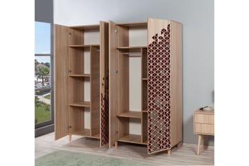 Garderob Gillberga 180 cm - Brun - Förvaring - Garderober & garderobssystem