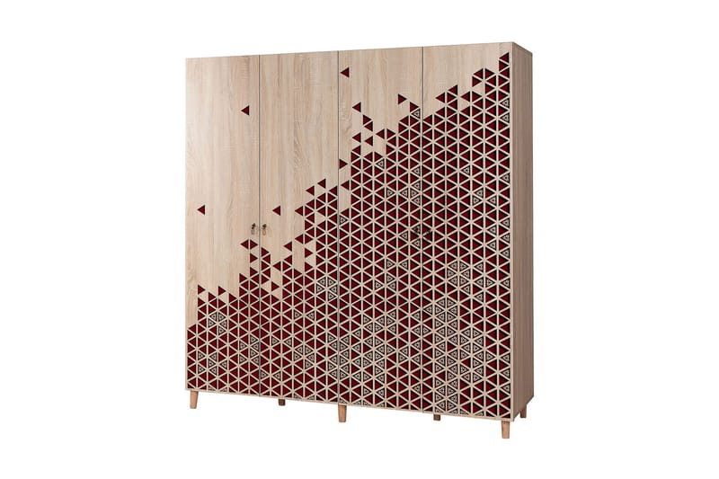 Garderob Gillberga 180 cm - Brun - Förvaring - Garderober & garderobssystem