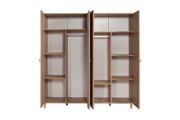 Garderob Gillberga 180 cm - Brun - Förvaring - Garderober & garderobssystem
