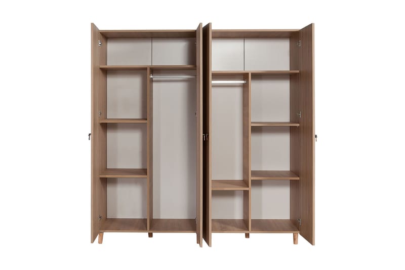 Garderob Gillberga 180 cm - Brun - Förvaring - Garderober & garderobssystem