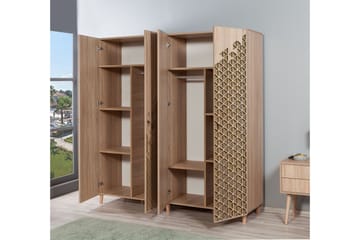 Garderob Gillberga 180 cm - Brun/Ek - Förvaring - Garderober & garderobssystem