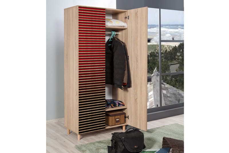 Garderob Gillberga 90 cm - Brun - Förvaring - Garderober & garderobssystem