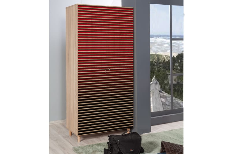 Garderob Gillberga 90 cm - Brun - Förvaring - Garderober & garderobssystem