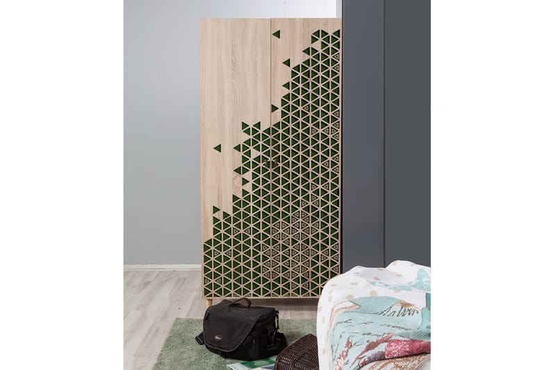 Garderob Gillberga 90 cm - Brun - Förvaring - Garderober & garderobssystem