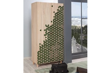 Garderob Gillberga 90 cm - Brun - Förvaring - Garderober & garderobssystem