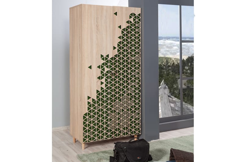 Garderob Gillberga 90 cm - Brun - Förvaring - Garderober & garderobssystem