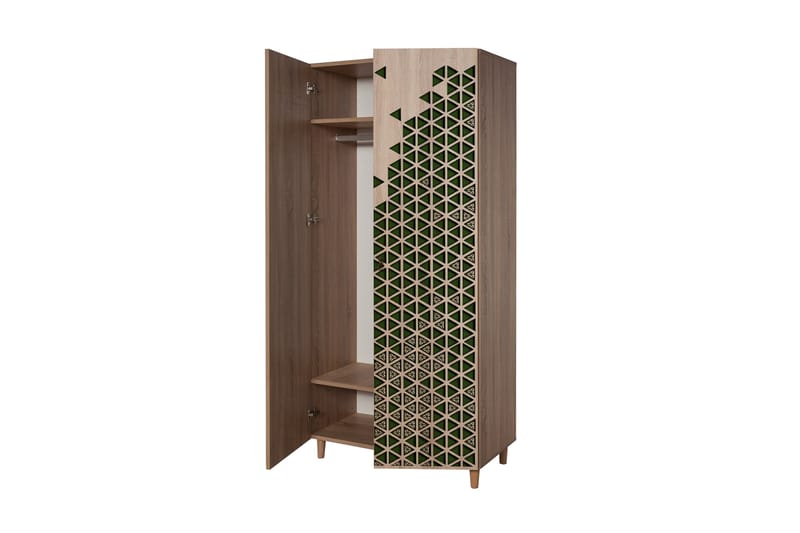 Garderob Gillberga 90 cm - Brun - Förvaring - Garderober & garderobssystem