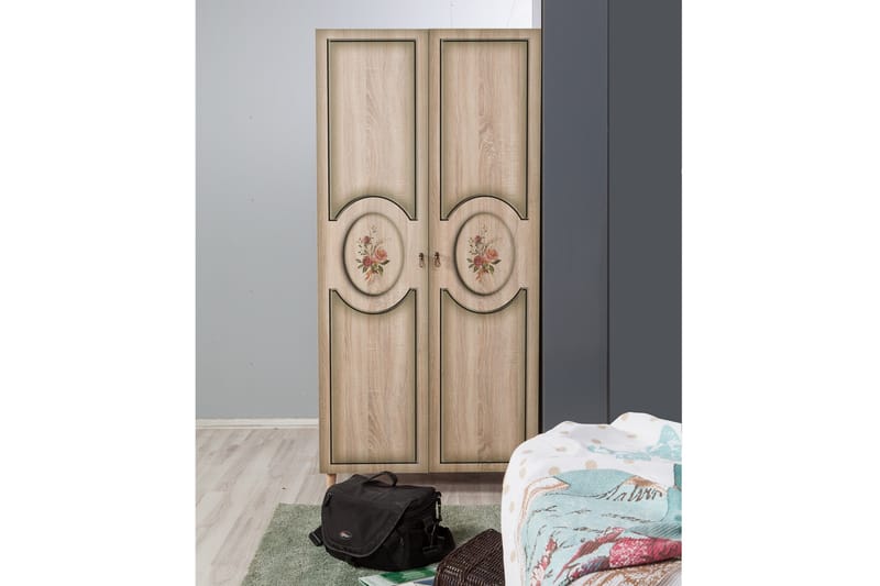 Garderob Gillberga 90 cm - Brun - Förvaring - Garderober & garderobssystem