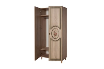 Garderob Gillberga 90 cm - Brun - Förvaring - Garderober & garderobssystem