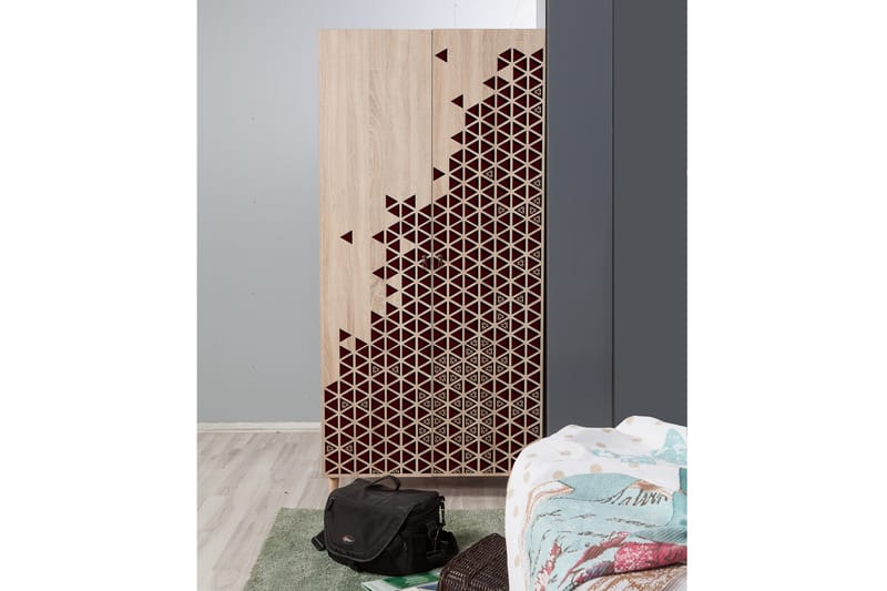 Garderob Gillberga 90 cm - Brun - Förvaring - Garderober & garderobssystem