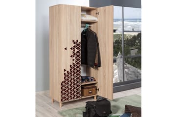 Garderob Gillberga 90 cm - Brun - Förvaring - Garderober & garderobssystem