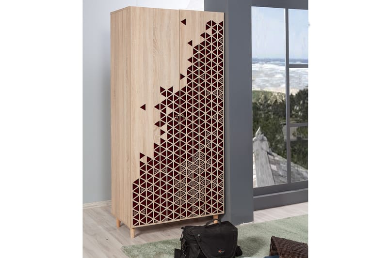 Garderob Gillberga 90 cm - Brun - Förvaring - Garderober & garderobssystem