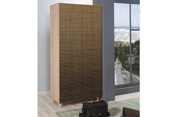 Garderob Gillberga 90 cm - Brun - Förvaring - Garderober & garderobssystem