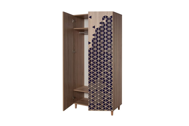 Garderob Gillberga 90 cm - Brun - Förvaring - Garderober & garderobssystem