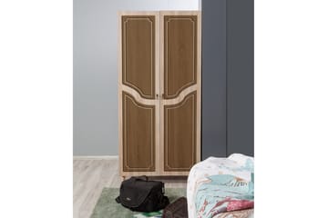 Garderob Gillberga 90 cm - Brun - Förvaring - Garderober & garderobssystem