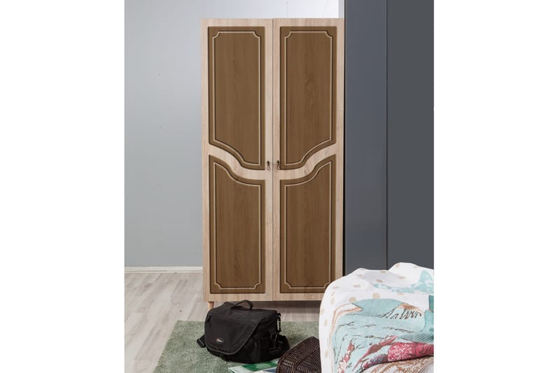 Garderob Gillberga 90 cm - Brun - Förvaring - Garderober & garderobssystem