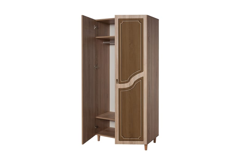 Garderob Gillberga 90 cm - Brun - Förvaring - Garderober & garderobssystem