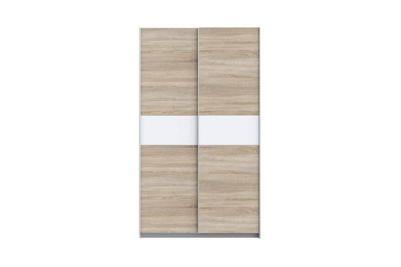 Garderob Grassle 62x121 cm - Vit/Brun/Grå - Förvaring - Garderober & garderobssystem
