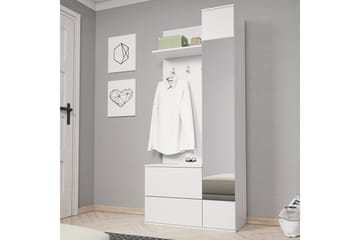 Garderob Green 90x34x195 cm - Vit - Förvaring - Garderober & garderobssystem