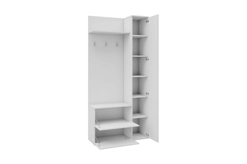 Garderob Green 90x34x195 cm - Vit - Förvaring - Garderober & garderobssystem