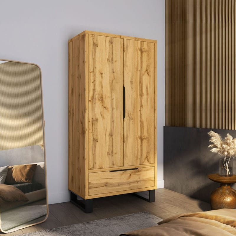 Garderob Halle 2 Dörrar 1 Låda - Förvaring - Garderober & garderobssystem