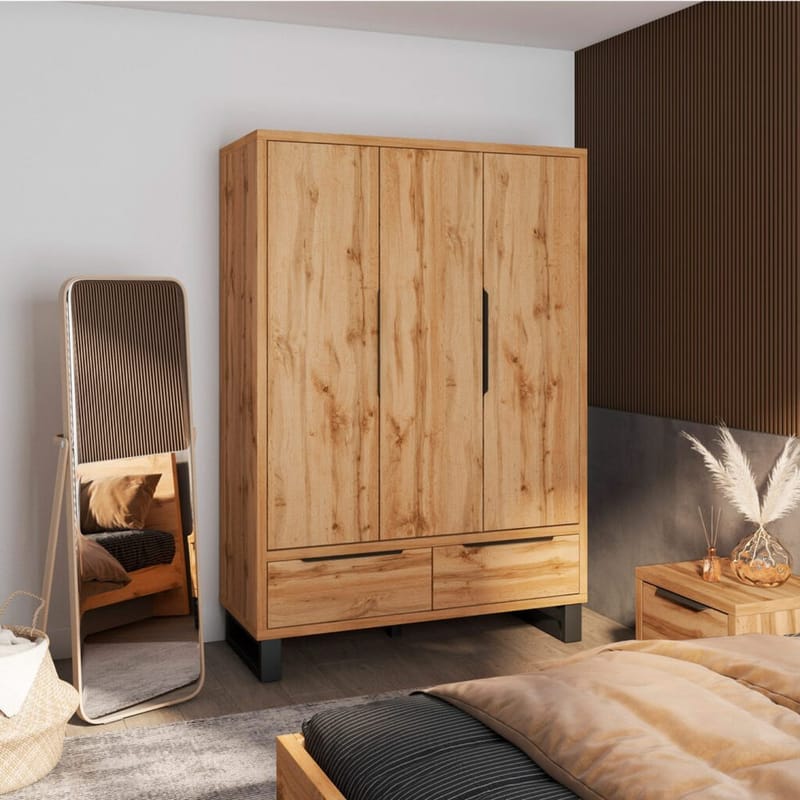 Garderob Halle S 3 Dörrar med 2 Lådor - Förvaring - Garderober & garderobssystem