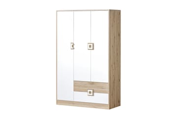 Garderob Hermanboda 120x50x190 cm - Beige/Vit - Förvaring - Garderober & garderobssystem