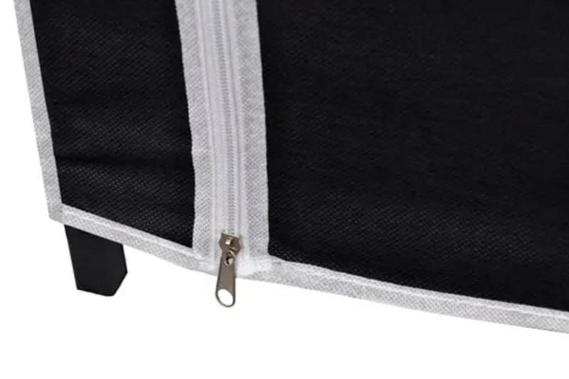 Garderob hopfällbar 110x45x175 cm svart - Svart - Garderober & garderobssystem