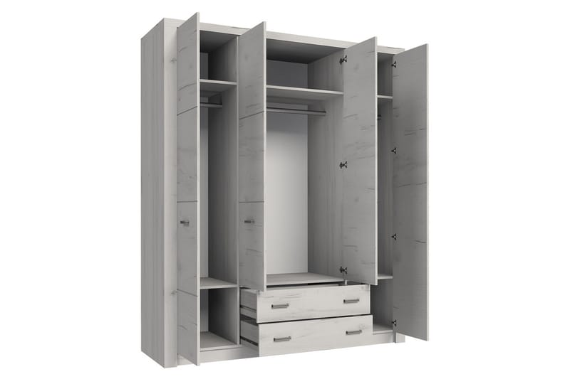 Garderob Indianapolis 178x58x214 cm - Beige - Förvaring - Garderober & garderobssystem