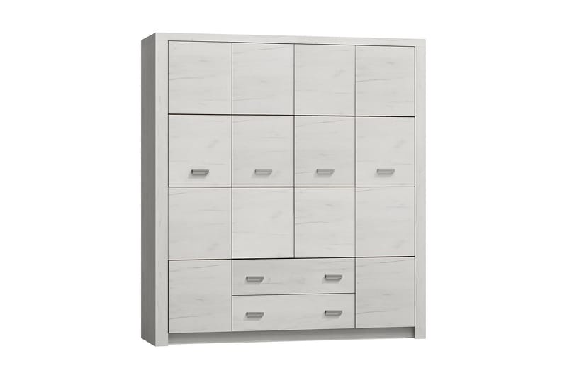 Garderob Indianapolis 178x58x214 cm - Vit - Förvaring - Garderober & garderobssystem