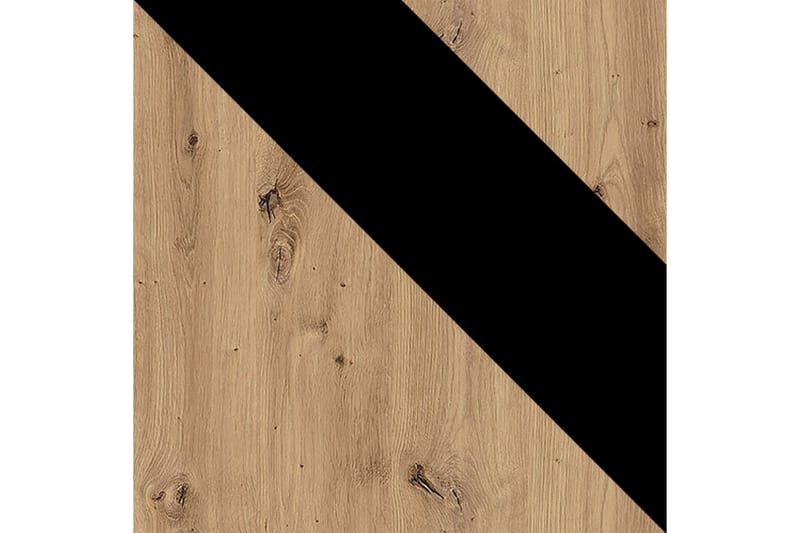 Garderob Ines 60x180 cm - Ek/Svart - Förvaring - Garderober & garderobssystem