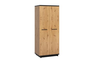 Garderob Ines 60x90 cm - Ek/Svart - Förvaring - Garderober & garderobssystem
