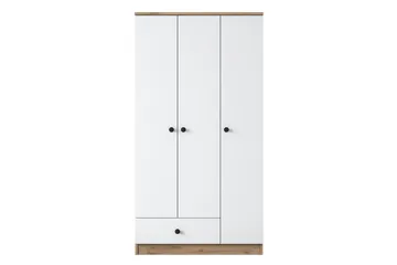 Jain Garderob 90x170 cm Brun/Vit - Hanah Home - Förvaring - Garderober & garderobssystem