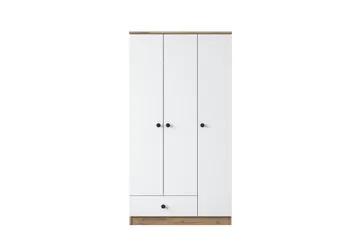 Jain Garderob 90x170 cm Brun/Vit - Hanah Home - Förvaring - Garderober & garderobssystem
