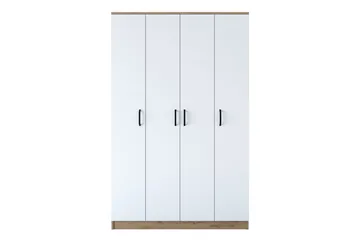 Jaioni Garderob 120x190,8 cm Brun/Vit - Hanah Home - Förvaring - Garderober & garderobssystem