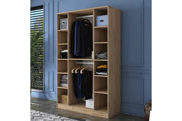 Jaioni Garderob 120x190,8 cm Brun/Vit - Hanah Home - Förvaring - Garderober & garderobssystem