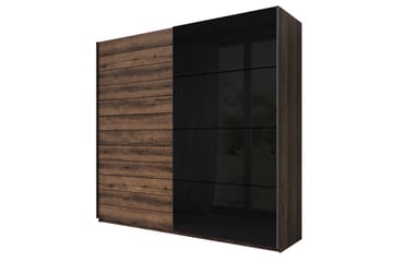 Garderob Jorbes 61x200 cm - Teak/Svart - Förvaring - Garderober & garderobssystem