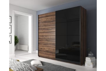 Garderob Jorbes 61x200 cm - Teak/Svart - Förvaring - Garderober & garderobssystem