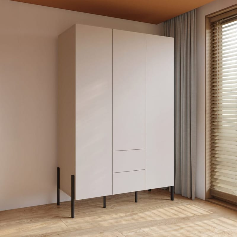 Garderob Jukon S 3 Dörrar med 2 Lådor - Förvaring - Garderober & garderobssystem