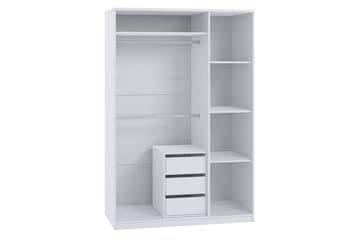 Garderob Julissa LED-belysning - Ek - Förvaring - Garderober & garderobssystem