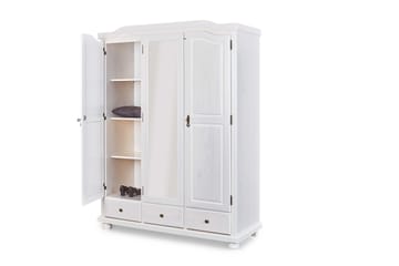Garderob Kappl 150 cm - Trä|Vit - Förvaring - Garderober & garderobssystem