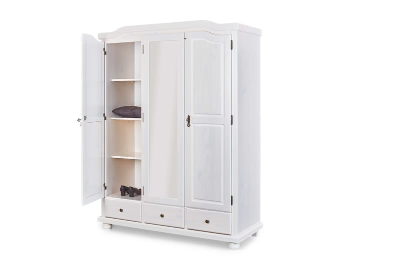 Garderob Kappl 150 cm - Trä|Vit - Förvaring - Garderober & garderobssystem