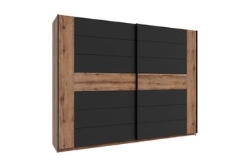 Garderob Kipo 62x270 cm - Brun/Svart - Förvaring - Garderober & garderobssystem