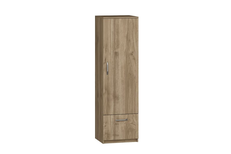 Garderob Kleoo 50x187 cm Brun - Hanah Home - Garderober & garderobssystem - Garderobsskåp