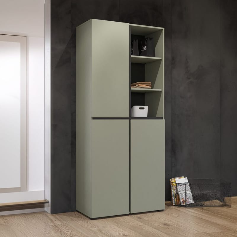 Garderob Kors 3 dörrar - Grön - Förvaring - Garderober & garderobssystem