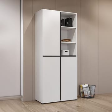 Garderob Kors 3 dörrar - Vit - Förvaring - Garderober & garderobssystem