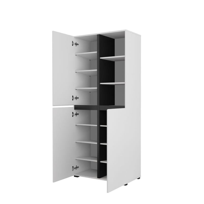 Garderob Kors 3 dörrar - Vit - Förvaring - Garderober & garderobssystem